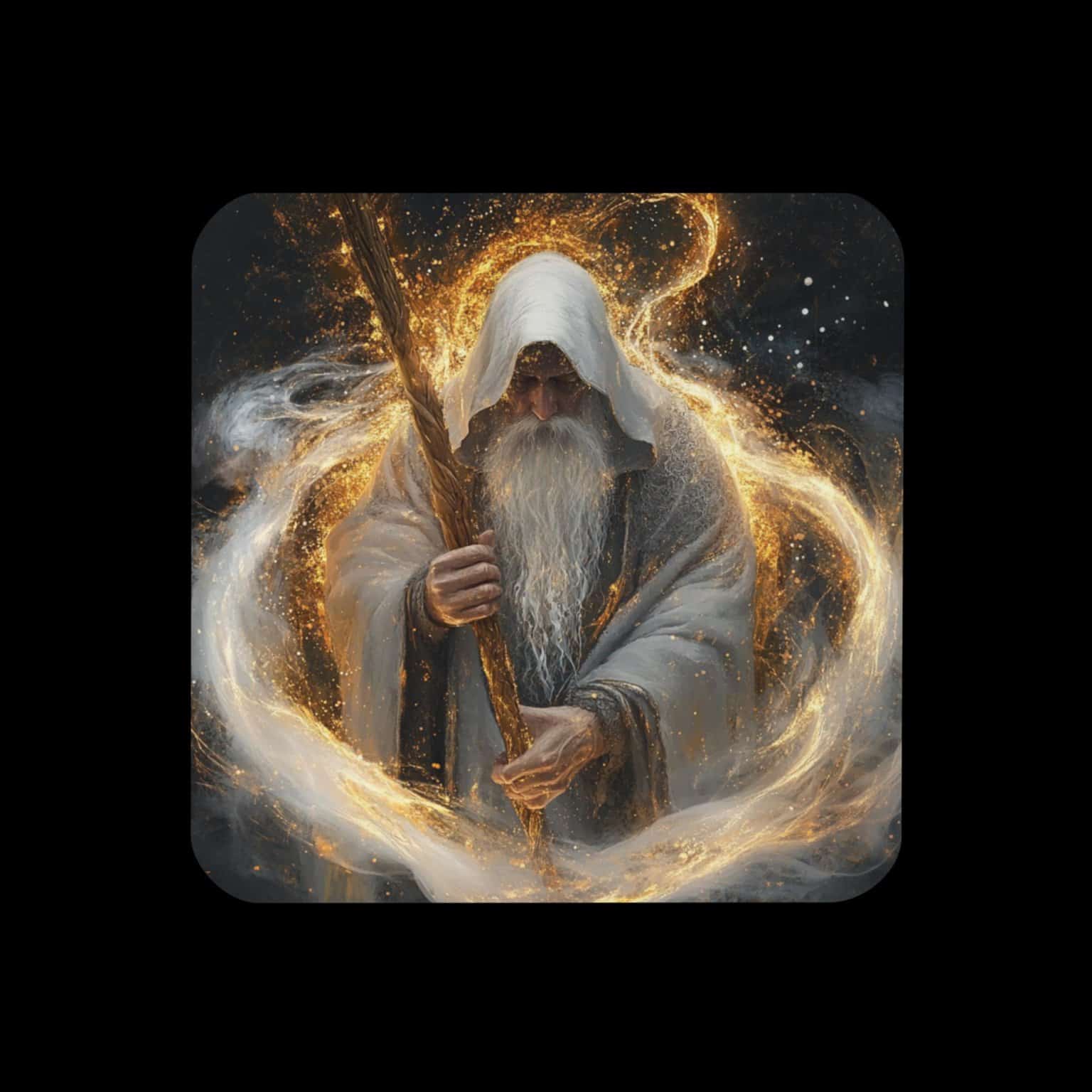 Merlin Back Cork-back coaster - The Magical Power of Merlin - The Soul Matrix