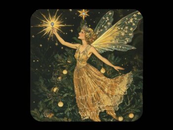 Cork-back coaster – Christmas Fairy