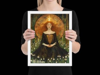 Framed Print – Goddess Brigid at Springtime