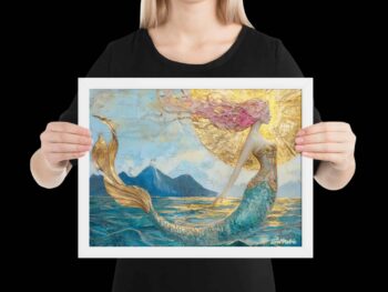 Framed Print – Some Mermaids Have Pink Hair!