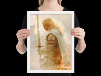 Framed Print – Percival Meets the Fisher King