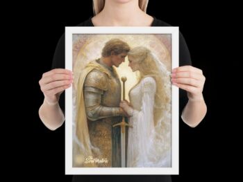Framed Print – The Embrace of Lancelot and Guinevere