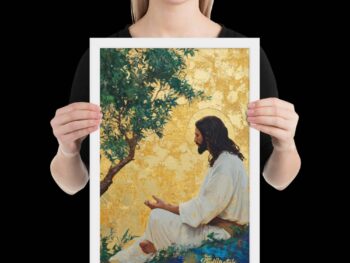 Framed Print – The Avatar, Jesus the Christ, Meditating