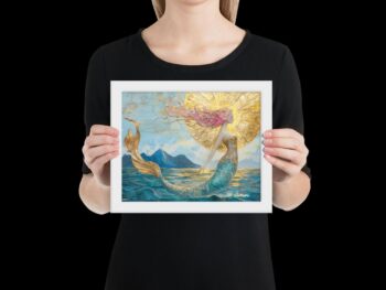 Framed Print – Some Mermaids Have Pink Hair!