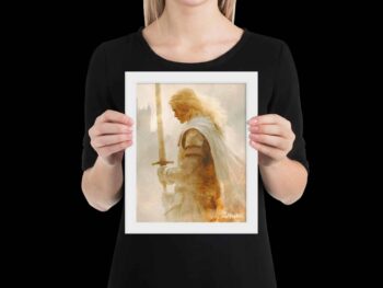 Framed Print – Percival Meets the Fisher King