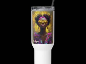 Travel mug with a handle – She Who Sees a Better World