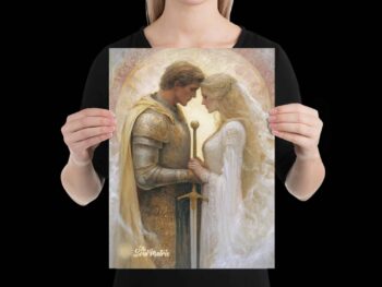 Unframed Print – The Embrace of Lancelot and Guinevere