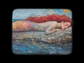 Laptop Sleeve – Mermaid Sleeping on a Rock