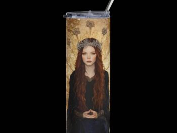 Stainless steel tumbler – Morgan Le Fay, Ruler of Avalon