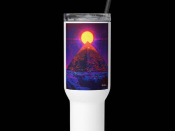 Travel mug with a handle – Atlantis Rising