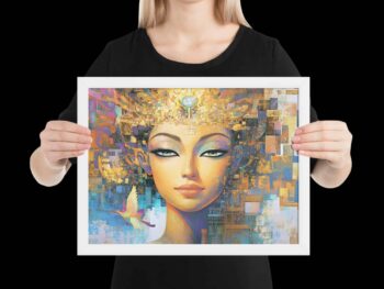 Framed Print – The Light of Goddess Hathor