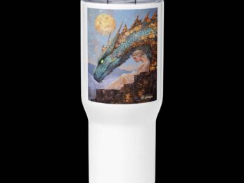 Travel mug with a handle – Dragon of Gold Coins