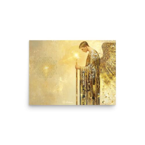 Unframed Print - The Golden Protective Light of Metatron - The Soul Matrix
