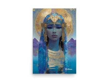 Unframed Print – Goddess Hathor Radiates Gold